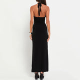 NOIR™ Hollow Out Maxi Elbise